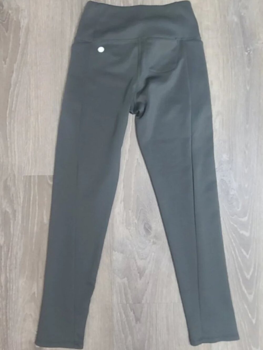 Z By Zella Aura High Waist 3-Pocket Ankle Split Leggings Olive Green- Size Small - Picture 2 of 8